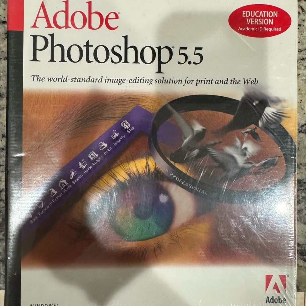 Adobe Photoshop 5.5 Education Version NWT